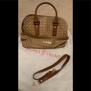 Rare Ivanka Trump Leather Tote Bag